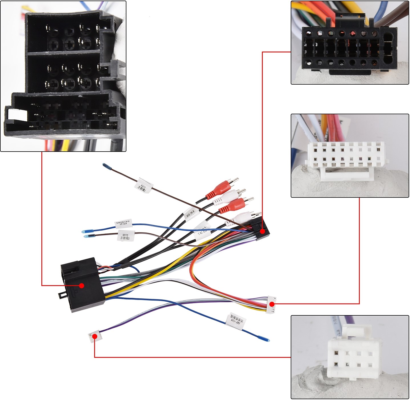 Zapojeni, konektory ISO, 16 pin
